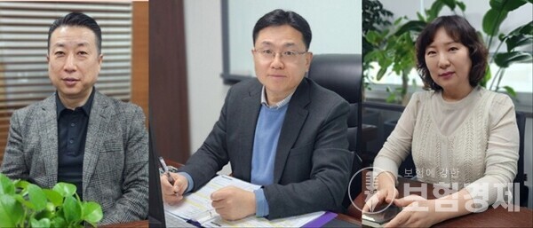 코어총괄본부 핵심부서인 GA전략본부 관리자, 왼쪽 김대연 부장, 가운데 최호석 상무,  오른쪽 진영미 부장. 사진=제공